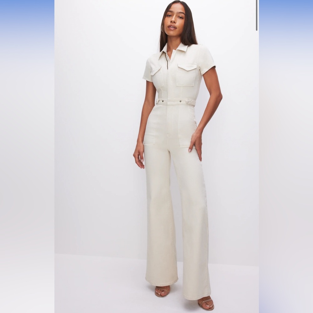 Good American Jumpsuit in Bone NWT Size 3